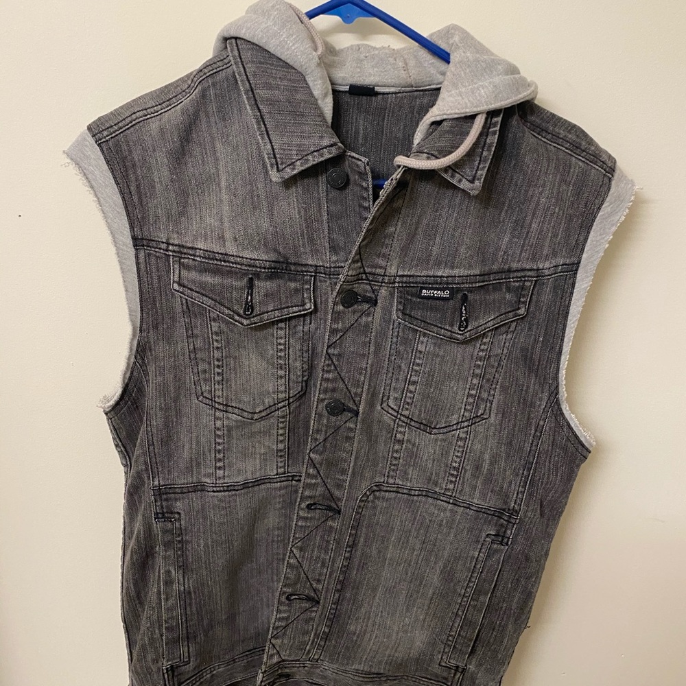 Buffalo hoodie vest